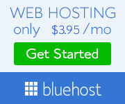 Blue host banner ad